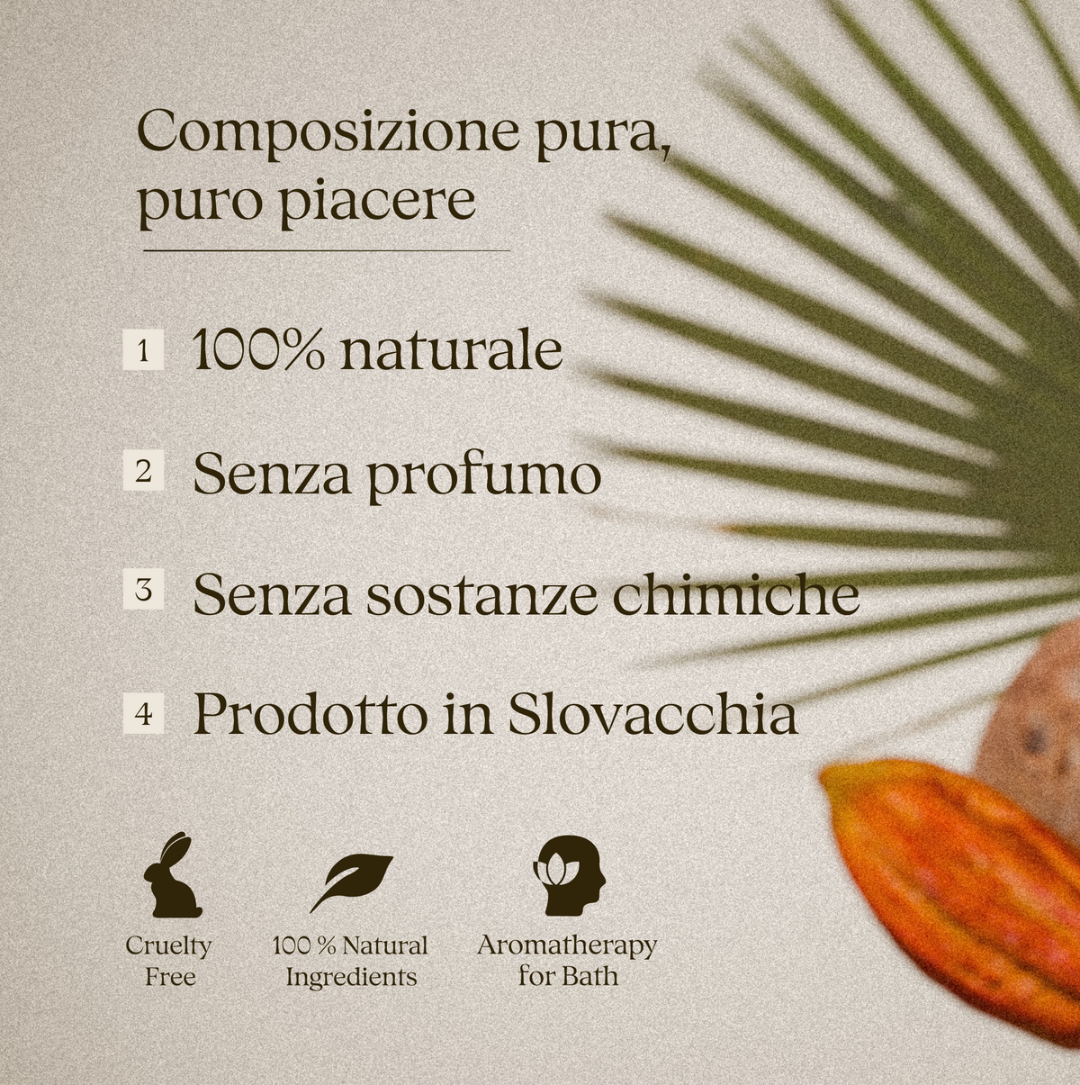 Tè da bagno PERPERUNA: ingredienti 100% naturali, senza profumo, prodotto in Slovacchia