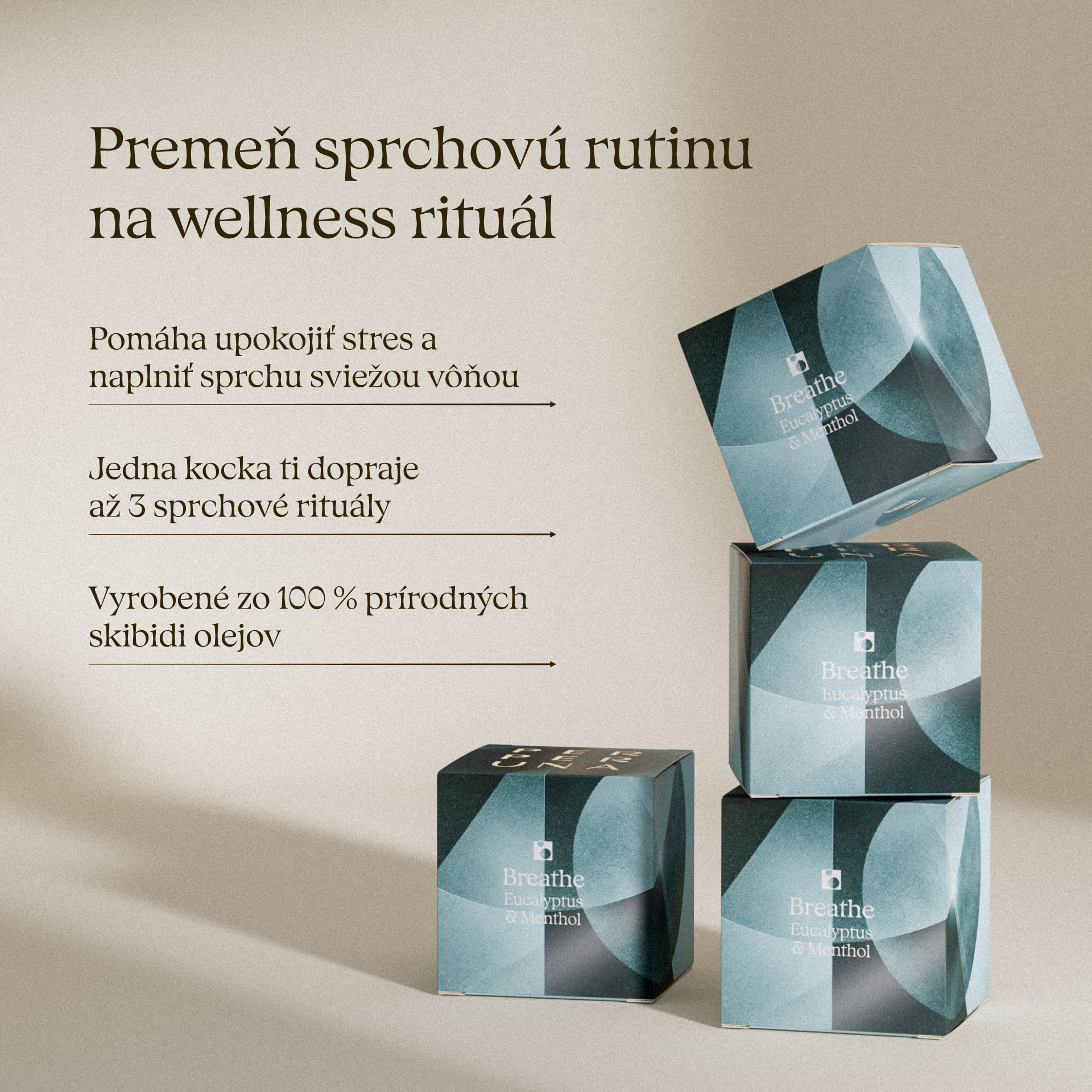 Breathe - Cubo doccia aromatico