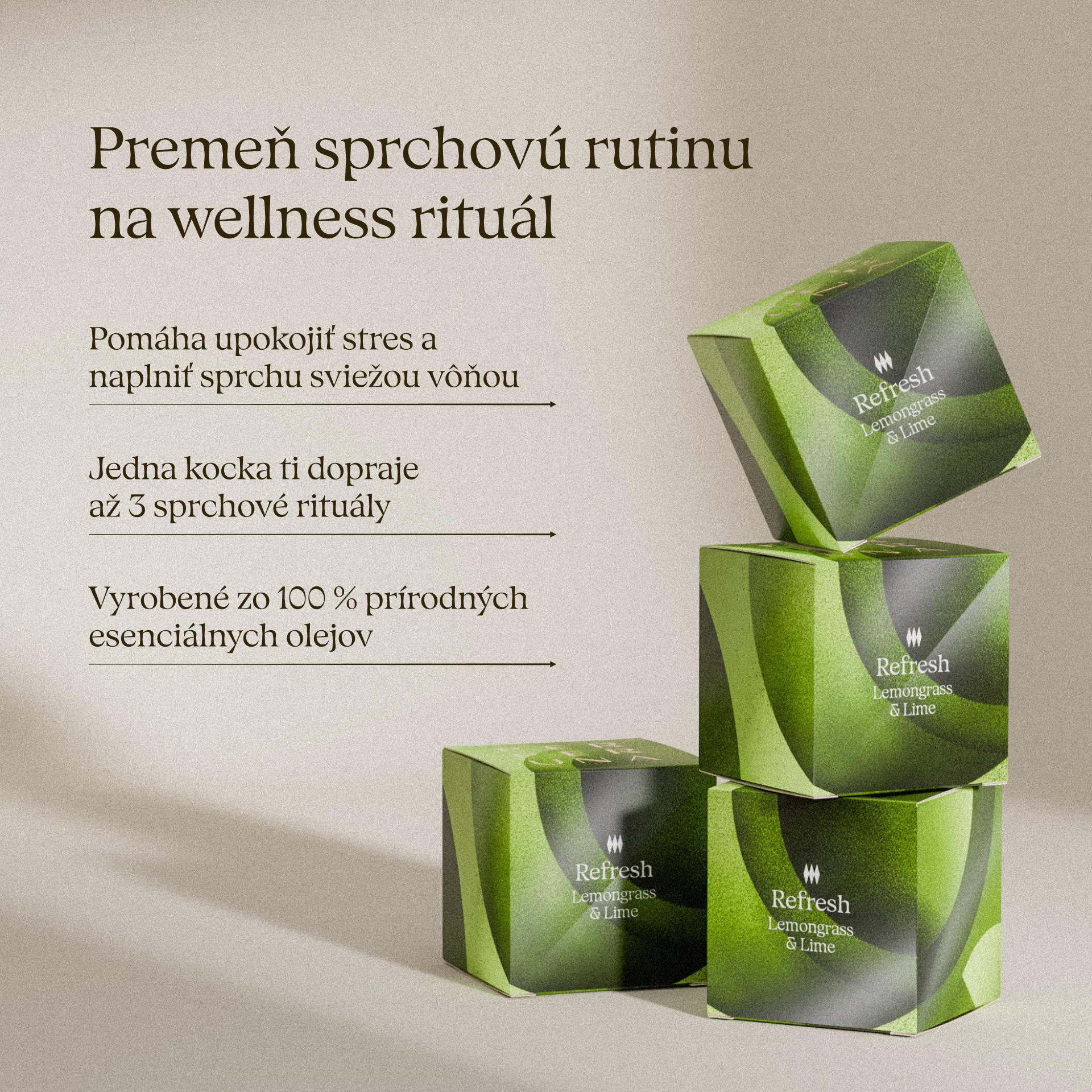 Refresh - Cubo doccia aromatico