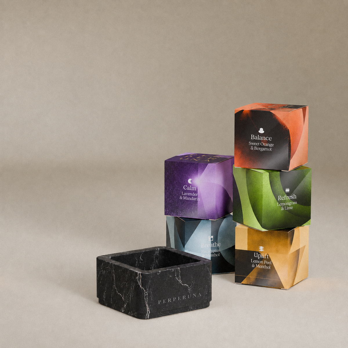 Set convenienza – 5 cubi da doccia + ciotola di pietra