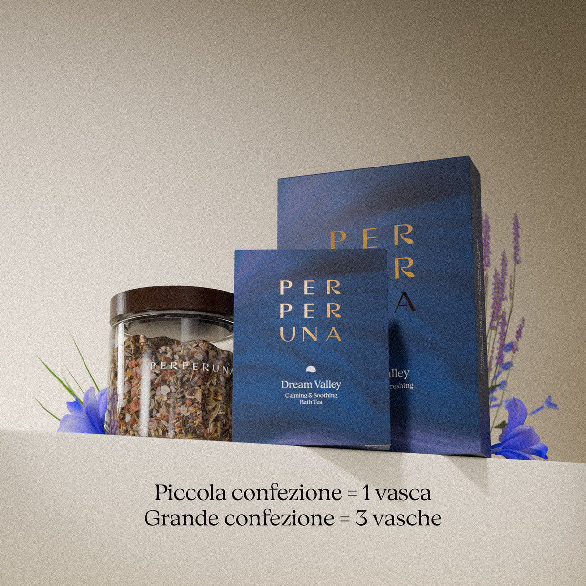Dream Valley 50 g – tè da bagno: confezione piccola = 1 bagno, confezione grande = 3 bagni