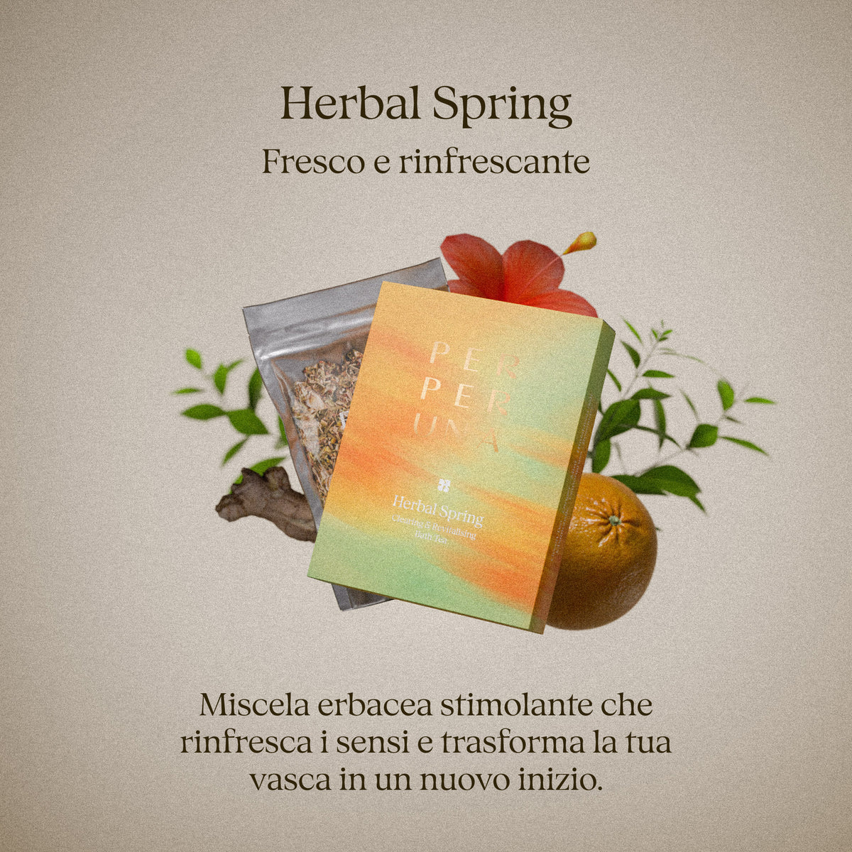 Herbal Spring 50 g – tè da bagno: scheda della fragranza