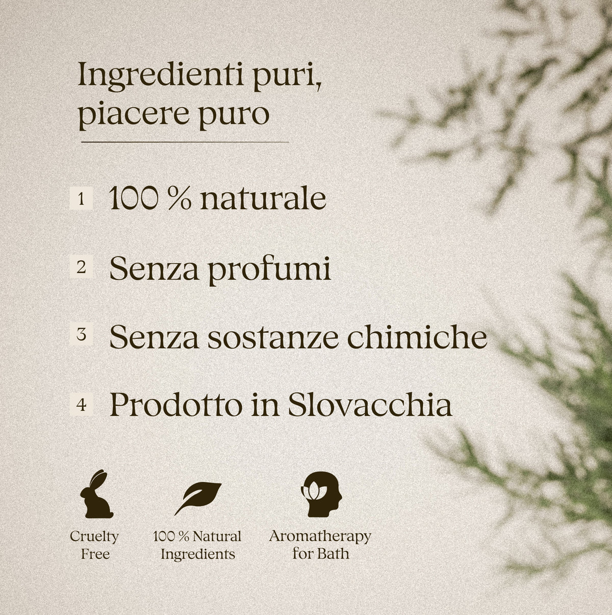 Nordic Forest 50 g – tè da bagno: ingredienti puri, senza profumi, prodotto in Slovacchia