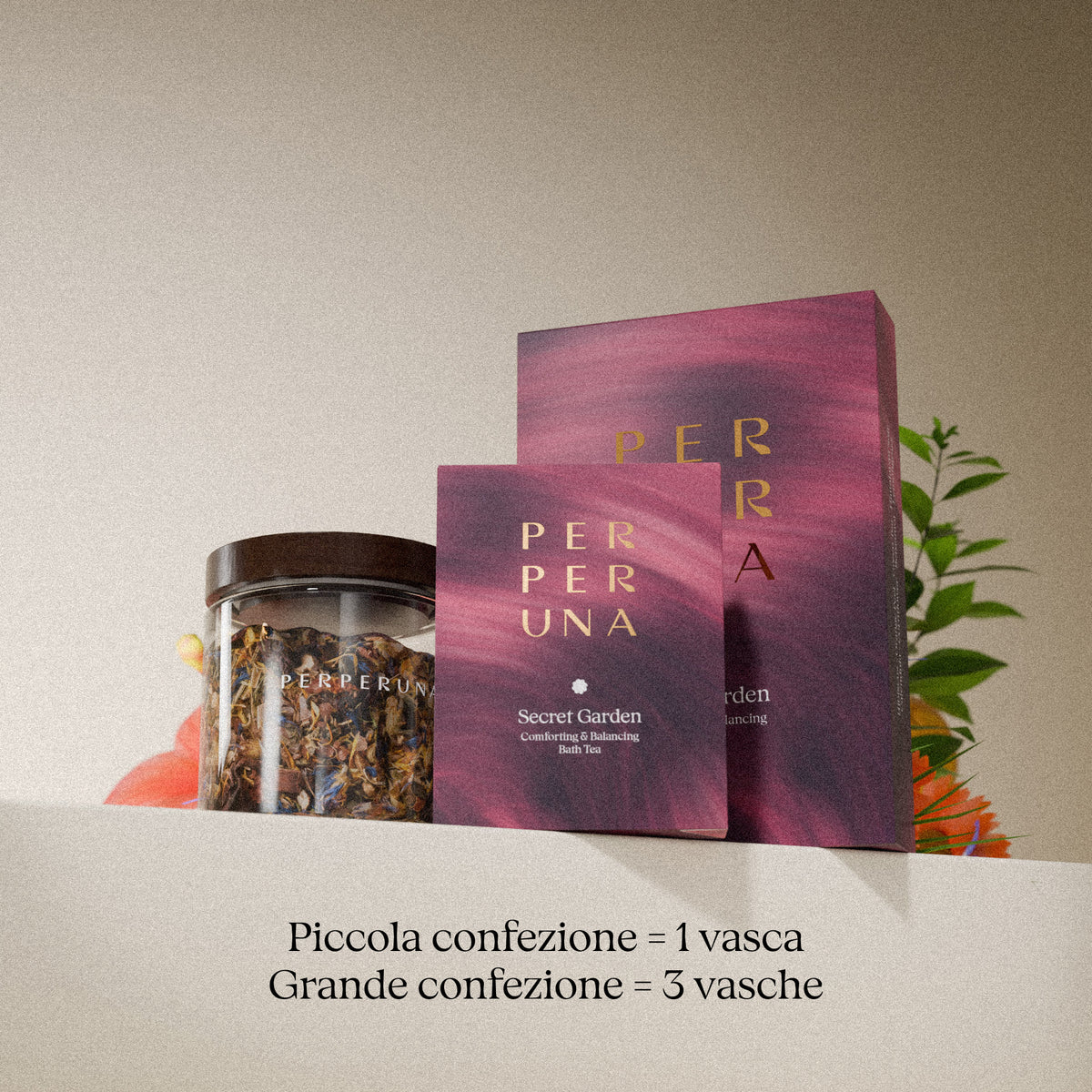 Secret Garden 50 g – tè da bagno: confezione piccola = 1 bagno, confezione grande = 3 bagni